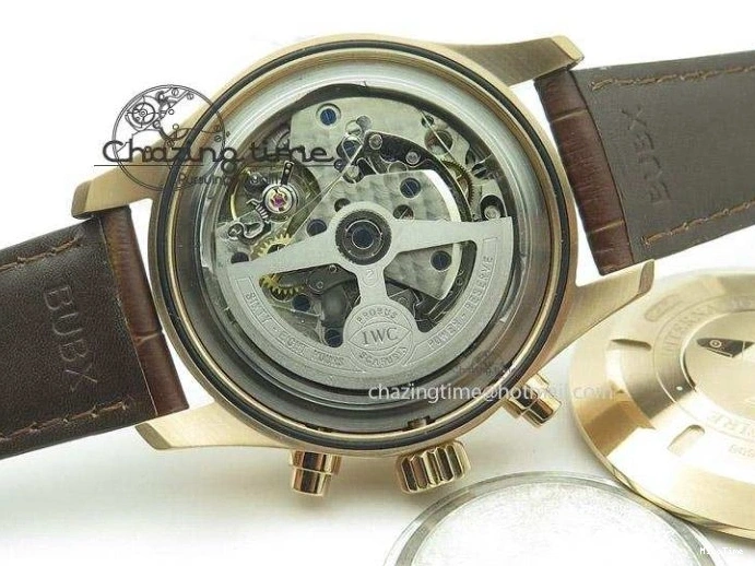 MIROTIME 0522 Pilot Chrono RG 3878 ZF Best Edition Grey Dial On Brown Leather Strap A UrbanChic 7330